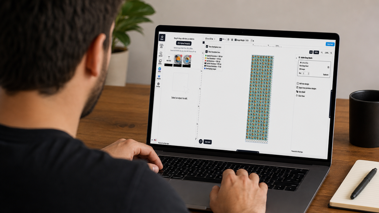 Custom DTF Gang Sheet Builder