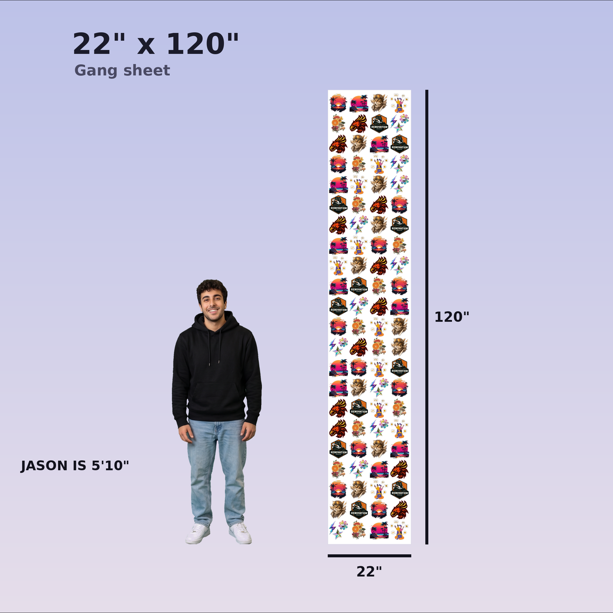 Custom DTF Gang Sheet Builder