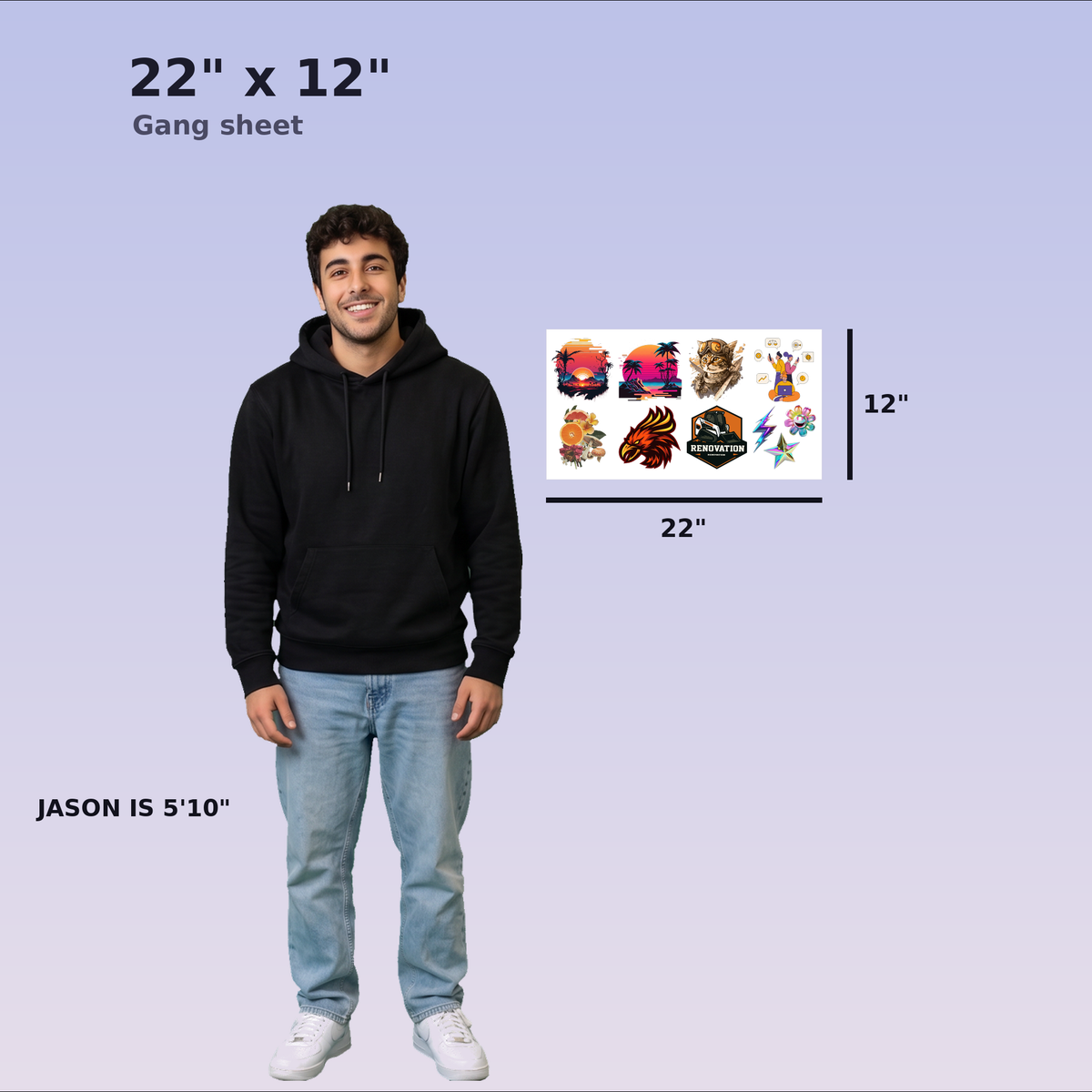 Custom DTF Gang Sheet Builder