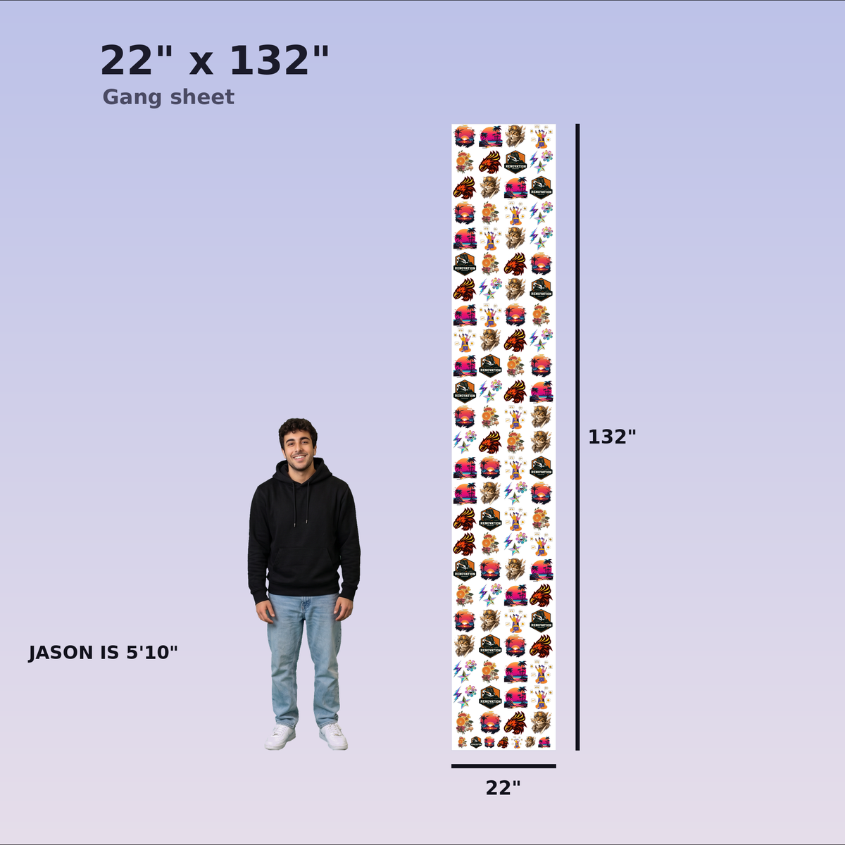 Custom DTF Gang Sheet Builder