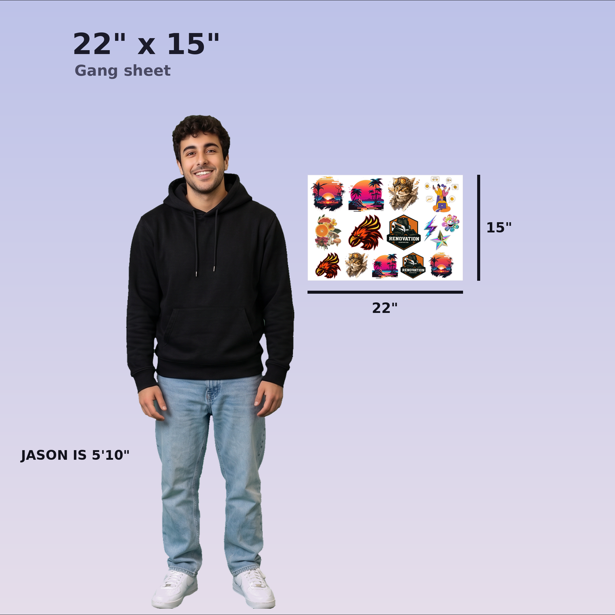 Custom DTF Gang Sheet Builder