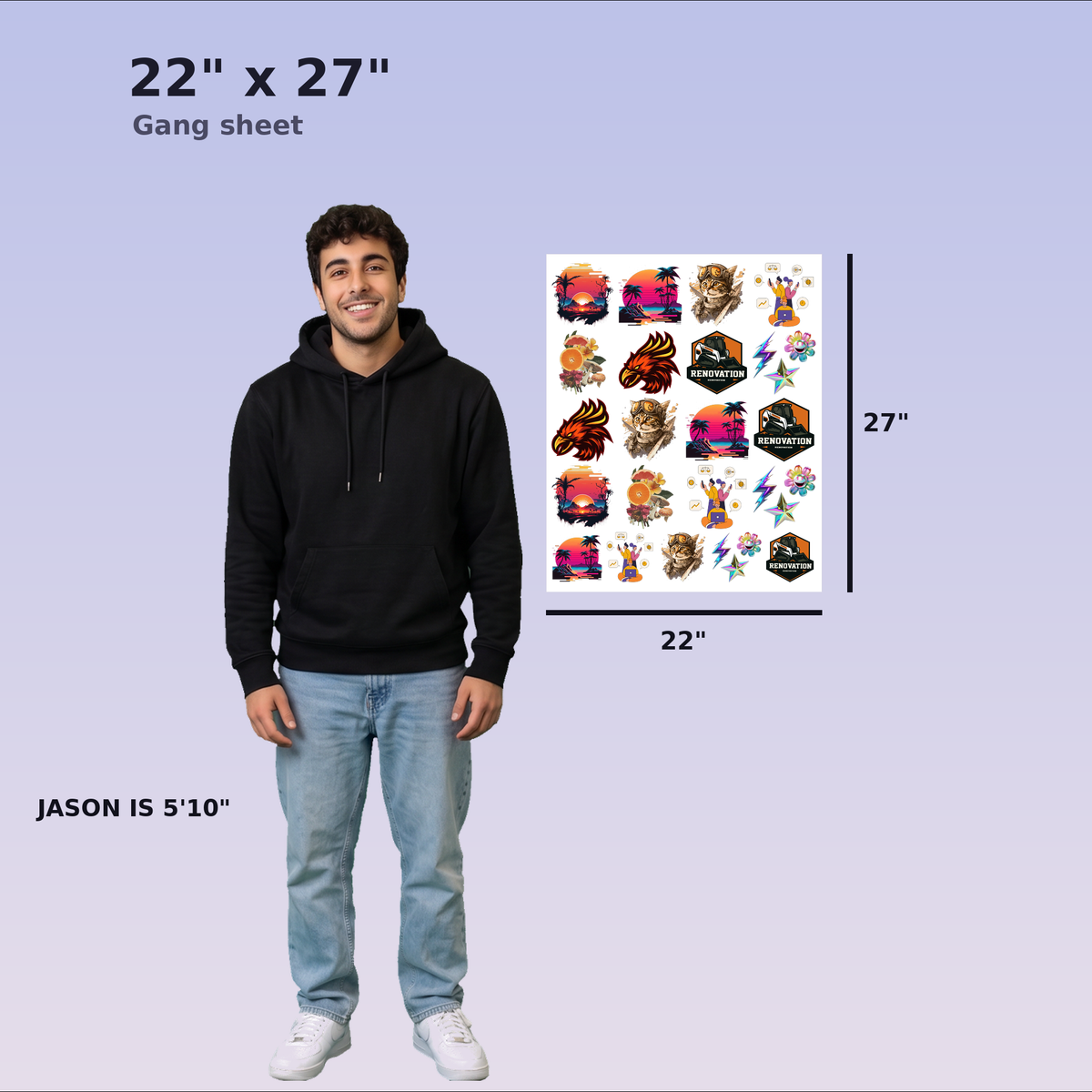 Custom DTF Gang Sheet Builder