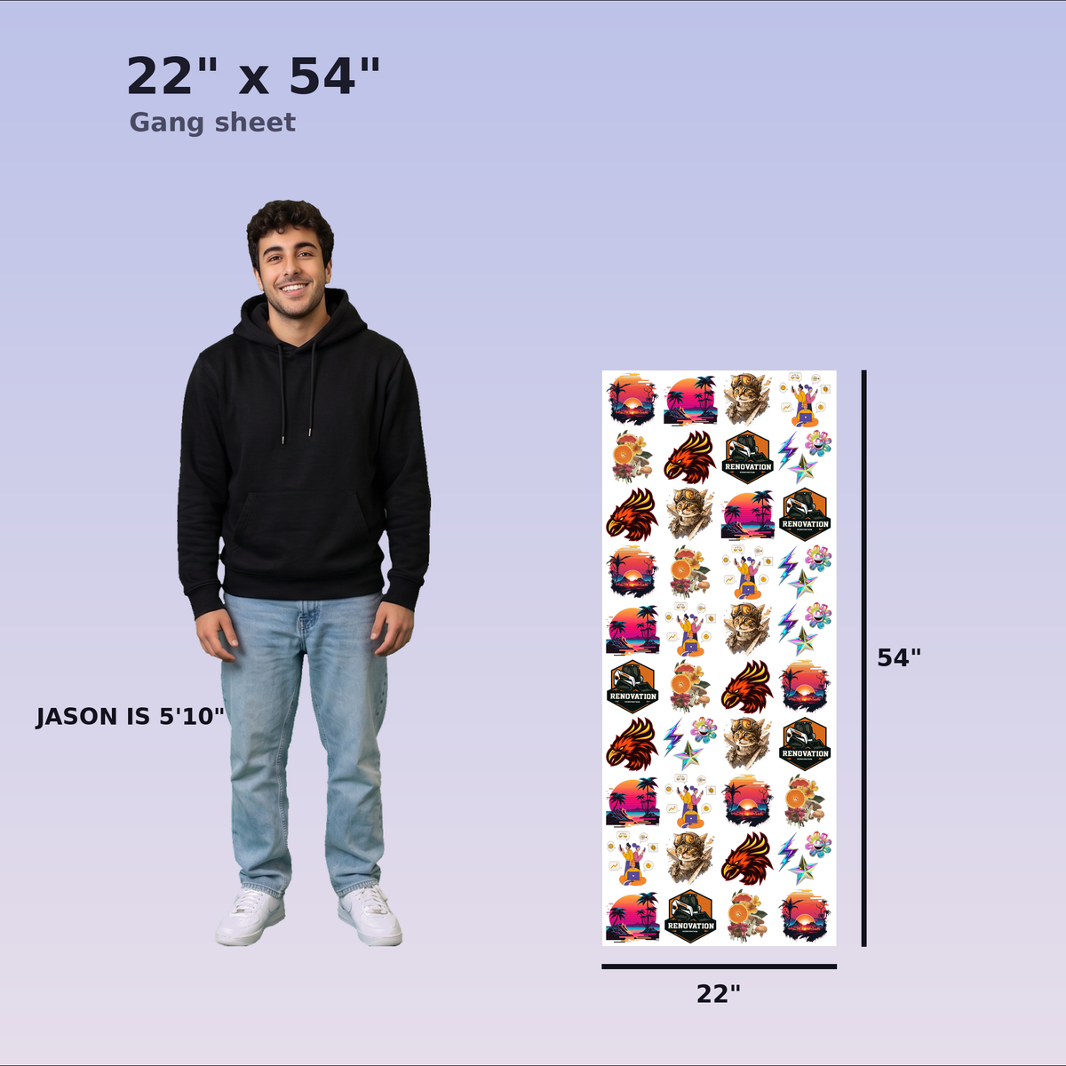 Custom DTF Gang Sheet Builder
