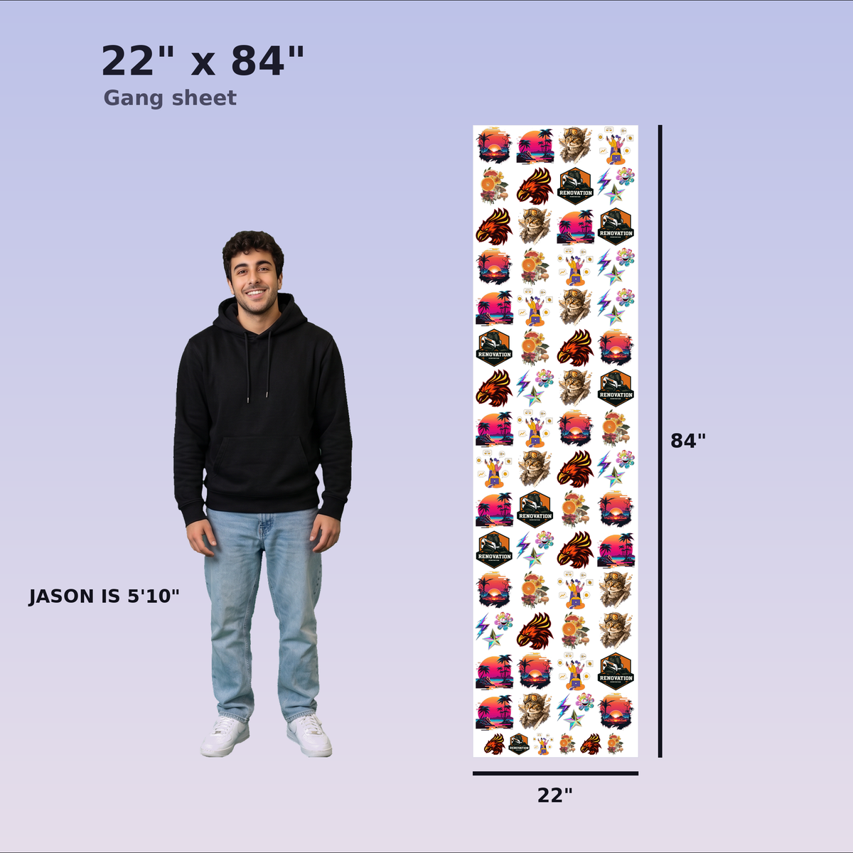 Custom DTF Gang Sheet Builder