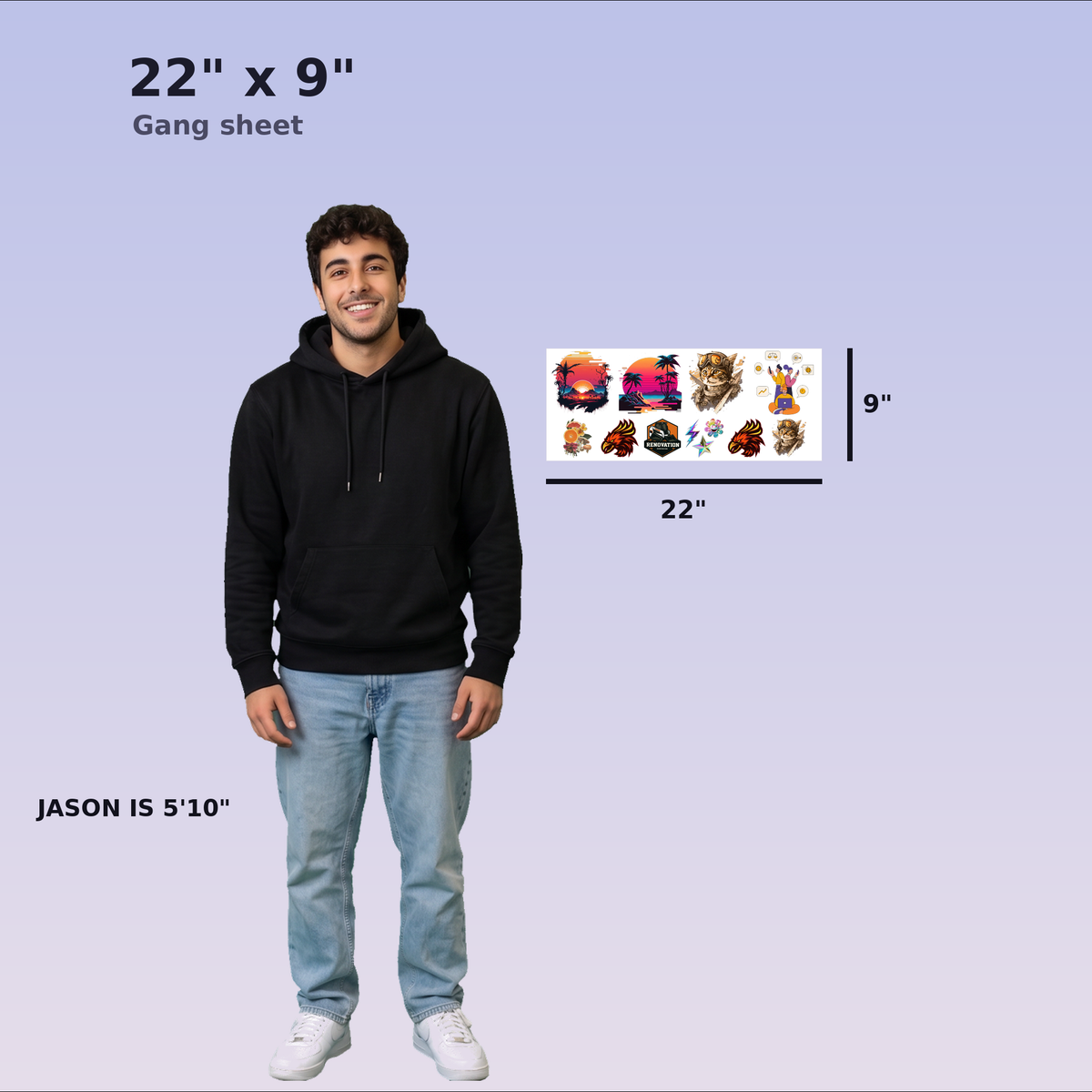 Custom DTF Gang Sheet Builder
